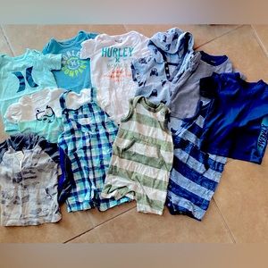 6-12 month Baby Boy Clothing Bundle Hurley and Other Brands